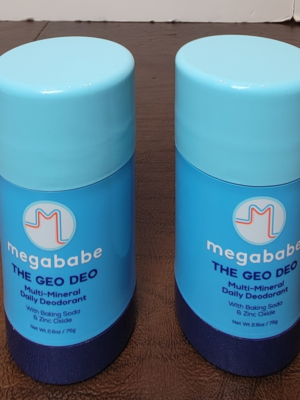 Lot Of 2 Megababe THE GEO DEO Daily Deodorant 2.6 oz Eucalyptus Mint NEW